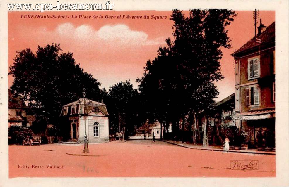 LURE (Haute-Saône) - La Place de la Gare et l'Avenue du Square